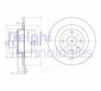 DELPHI BG3556 Brake disc