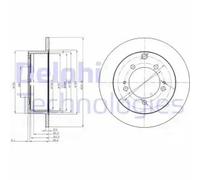 DELPHI BG3815 Brake disc