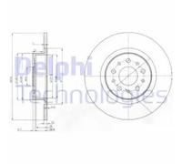 2x Brake disc solid BG3857 DELPHI for ALFA ROMEO GT 156 Sportwagon 156 147