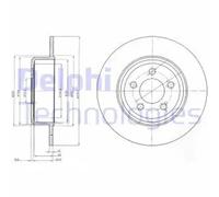 DELPHI BG4074 Brake disc