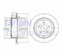 DELPHI BG4159 Brake disc
