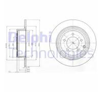 2x New Brake Disc for CHRYSLER DODGE JEEP MITSUBISHI:ASX,RVR,CIRRUS,SEBRING