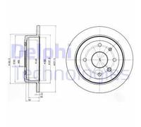 DELPHI BG4194 Brake disc