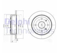 DELPHI BG4194 Brake disc