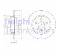 DELPHI BG4199C Brake disc