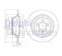DELPHI BG4238C Brake disc