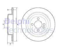 DELPHI BG4560C Brake disc