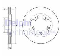 2x Brake disc solid BG4681C DELPHI for FORD TRANSIT V363 Bus TRANSIT V363 Van