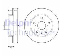 DELPHI BG4709C Brake disc
