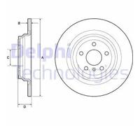 DELPHI BG4754C Brake disc