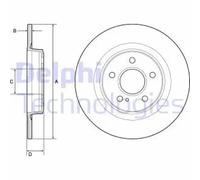 DELPHI BG4790C Brake disc