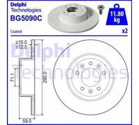 DELPHI BG5090C Brake disc