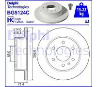 DELPHI BG5124C Brake disc