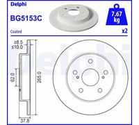 DELPHI BG5153C Brake disc