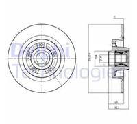DELPHI BG9027RS Brake disc
