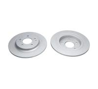 2x Brake disc solid BR-10117-C KAVO PARTS for HYUNDAI KIA