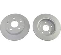 2x Brake disc solid BR-2244-C KAVO PARTS for HONDA CIVIC VII Hatchback