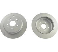 2x Brake disc solid BR-2260-C KAVO PARTS for HONDA CR-V IV CR-V Mk II