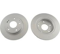 2x Brake disc solid BR-2267-C KAVO PARTS for HONDA CIVIC VIII Saloon