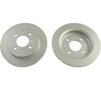 2x Brake disc solid BR-2276-C KAVO PARTS for HONDA JAZZ III JAZZ IV