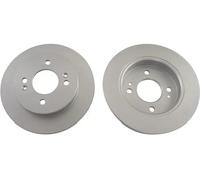 2x Brake disc solid BR-4225-C KAVO PARTS for KIA HYUNDAI