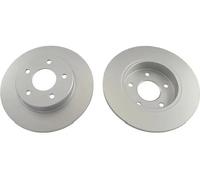 2x Brake disc solid BR-6777-C KAVO PARTS for NISSAN ALMERA TINO PRIMERA