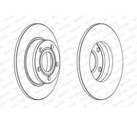 2x Brake disc solid DDF1177C FERODO for AUDI A6 C5 A6 C5 Avant ALLROAD C5