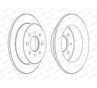 FERODO DDF1358C Brake disc