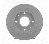 2x FERODO Brake Discs Rear For Mitsubishi Colt 6 CZC 6 Convertible Smart