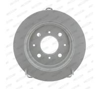 2x FERODO DDF2244C Brake Discs Rear Axle Braking Solid Fits Honda Jazz 3