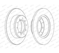 FERODO DDF283C Brake disc
