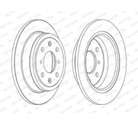 FERODO DDF468C Brake disc