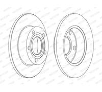 FERODO DDF952C Brake disc