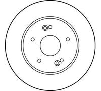 TRW DF1028 Brake Disc for RENAULT
