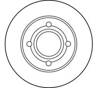 TRW DF1536 Brake disc