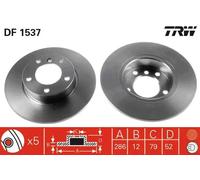 TRW DF1537 Brake disc