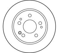 TRW Brake Disc DF1584 - for MERCEDES-BENZ 190, W201, 190 Sedan - 1 pc