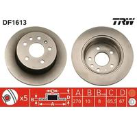 TRW DF1613 Brake disc