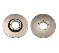 2x Brake disc solid DF1653 TRW for FORD TRANSIT Bus TRANSIT Van