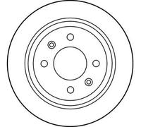 2x Brake disc solid DF1669 TRW for SAAB 900 Combi Coupe 9000 Hatchback 900