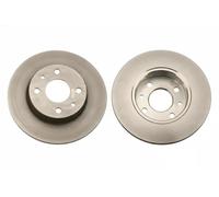 2x Brake disc solid DF1791 TRW for FIAT LANCIA AUTOBIANCHI INNOCENTI