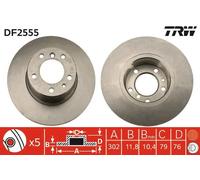 TRW DF2555 Brake disc