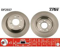 TRW DF2557 Brake disc