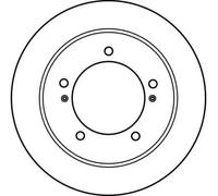 TRW DF2588 Brake disc