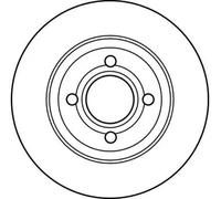 TRW DF2597 Brake disc