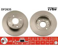 TRW DF2635 Brake disc