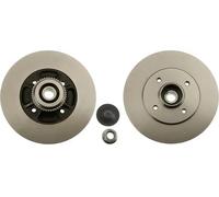 2x Brake disc solid DF2706BS TRW for RENAULT CLIO I MEGANE I Coach MEGANE I
