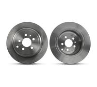 2x Brake disc solid DF2715 TRW for PEUGEOT FIAT CITROËN