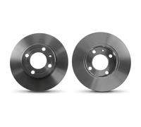 2x Brake disc solid DF2755 TRW for VW SEAT