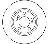 TRW DF2757 Brake disc